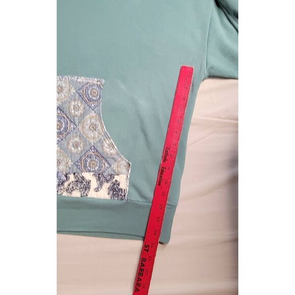 Reworked upcycled repurposed quilted hoodie plus size 1x 18-20 Women's ooak - Picture 5 of 6